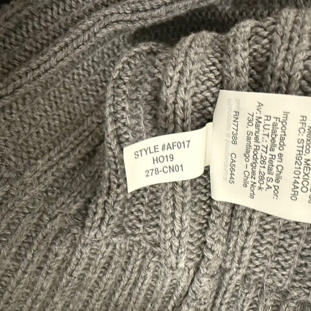J Crew Collection Sweater Womens Small Gray Sequin Ribbed Knit Cotton AF017 - Picture 7 of 7